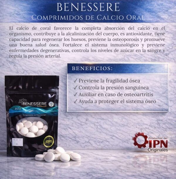 Benessere Tabletas (Calcio de Coral)