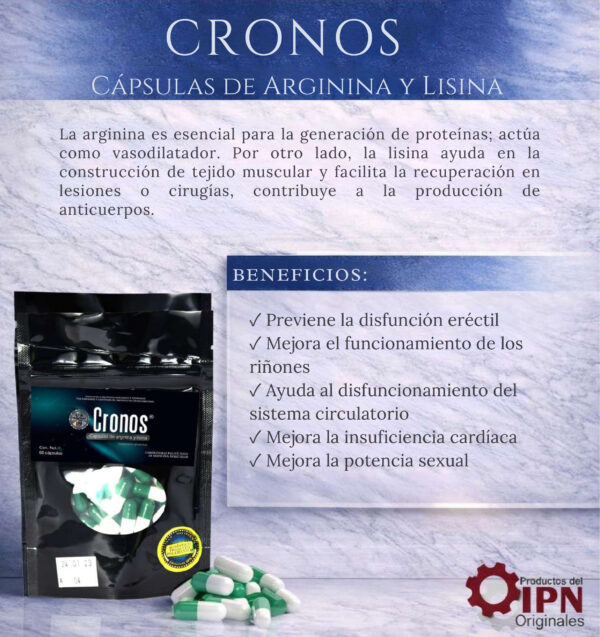 Cronos Capsulas (Arginina & Lisina)