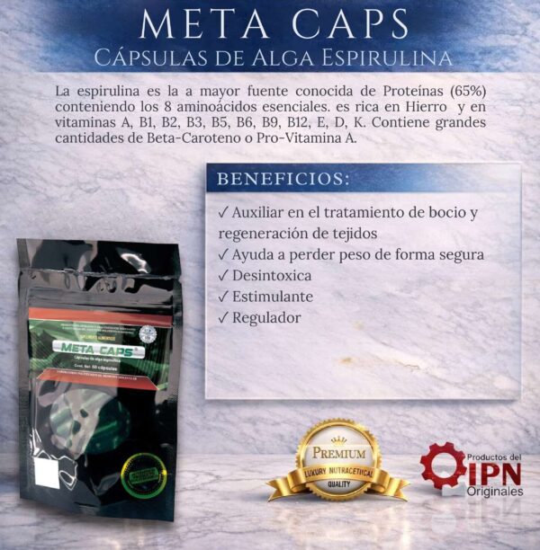 Meta Caps (Alga Espirulina)