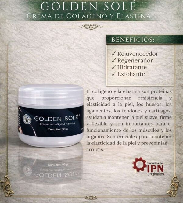 Golden Sole Crema (Colágeno y Elastina)