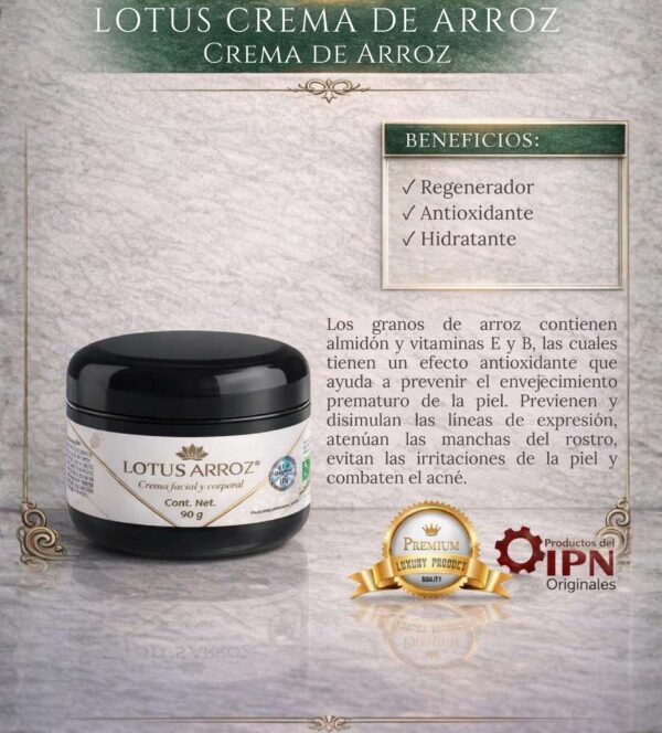 Lotus Arroz Crema Facial y Corporal