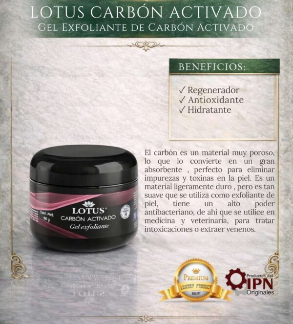 Lotus Carbón Activo (Gel Exfoliante)